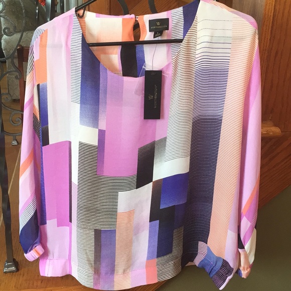 Worthington Tops - Worthington Geometric Print Blouse
